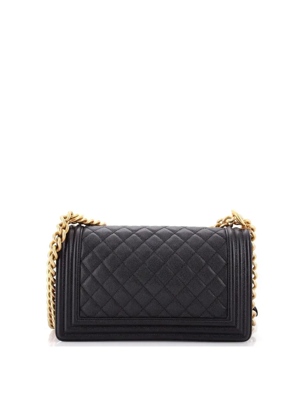 Chanel Boy Flap Bag Quilted Caviar Old #315201C49B